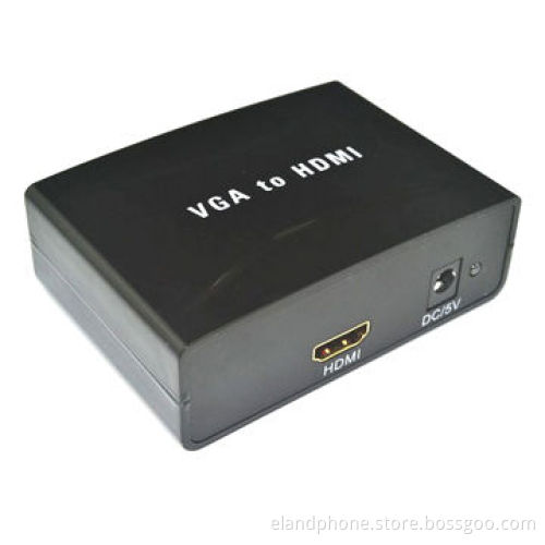 VGA to HDMI Converter, Supports Plug-and-play Function and HDTV Resolution